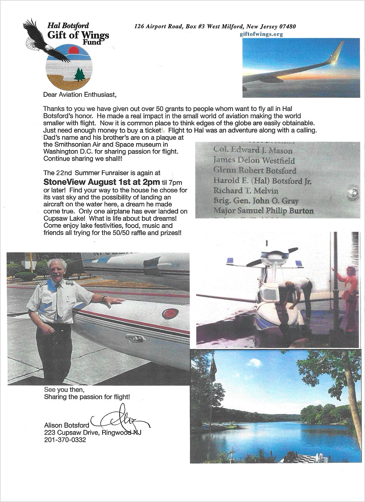 Hal Botsford Gift of Wings Fund