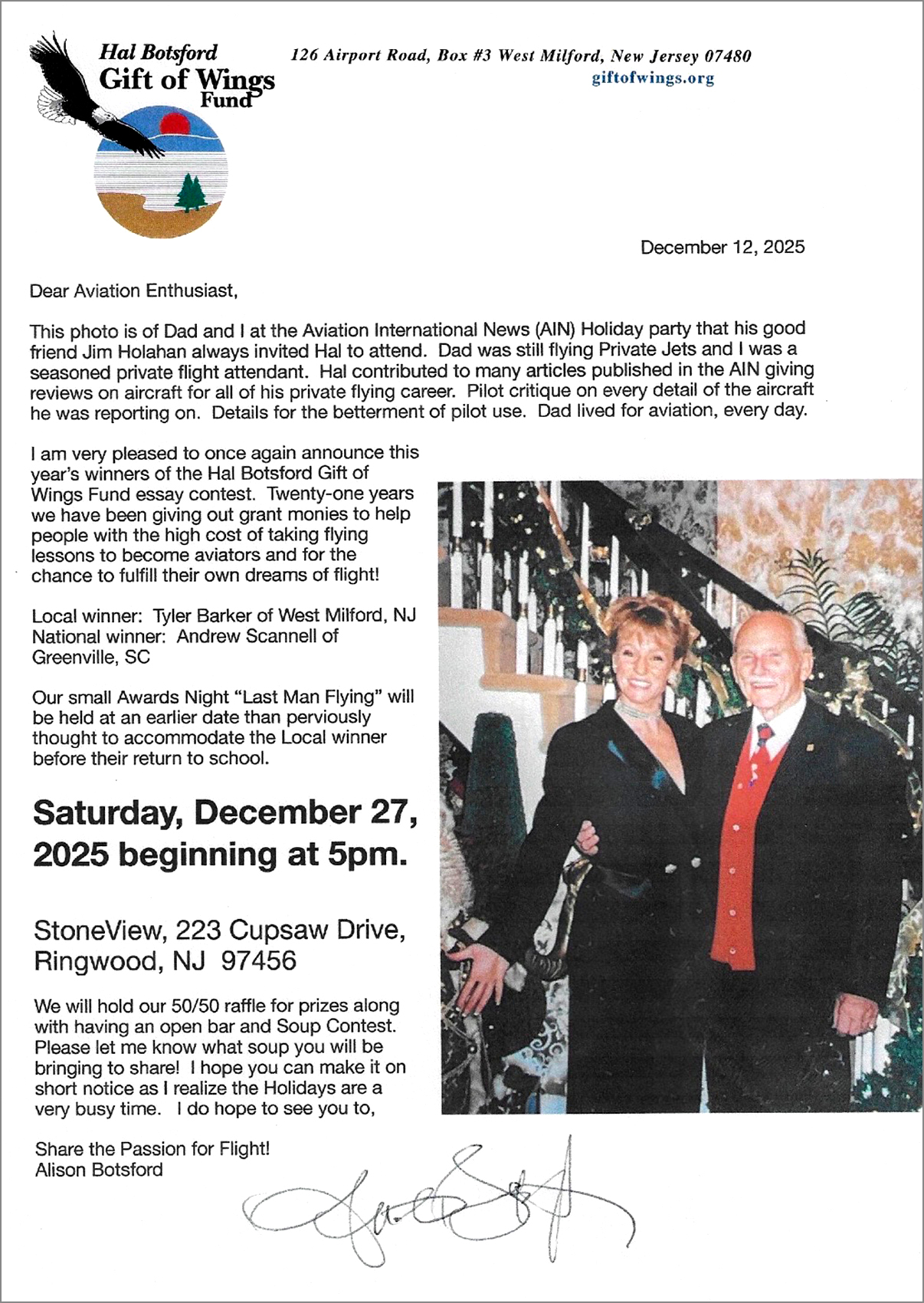 Hal Botsford Gift of Wings Fund