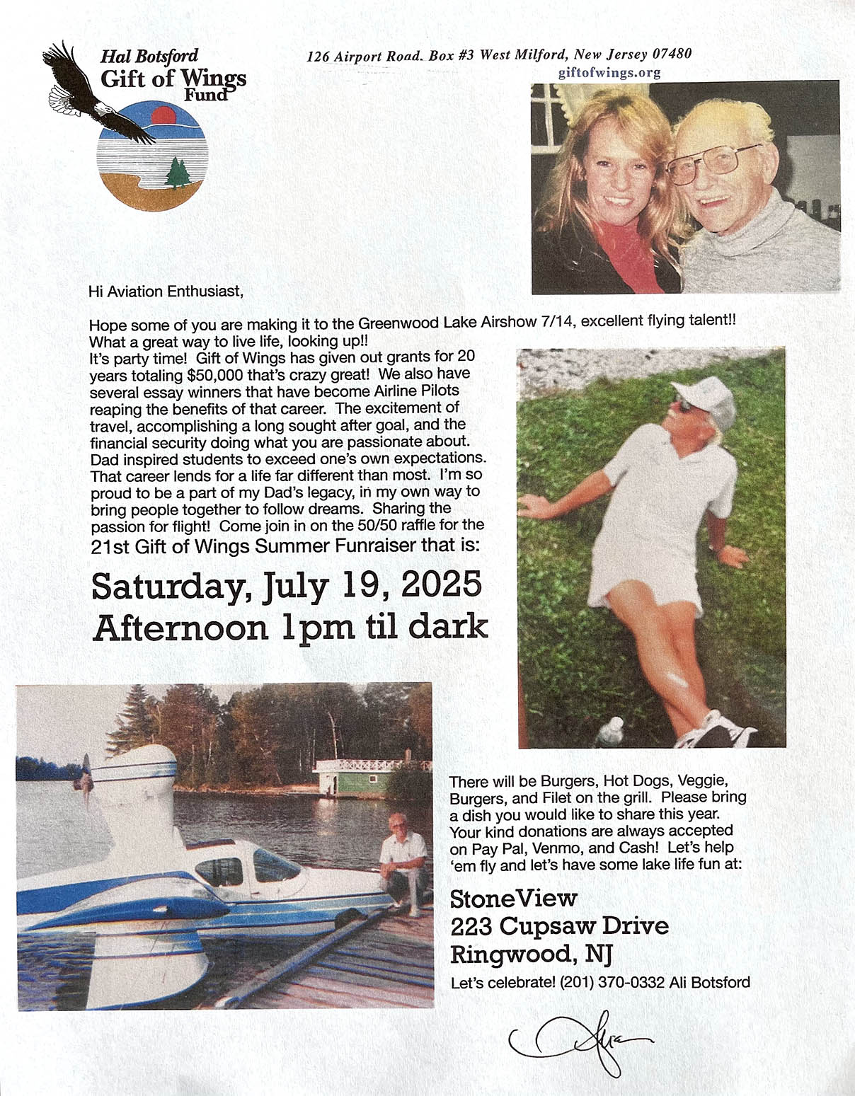Hal Botsford Gift of Wings Fund
